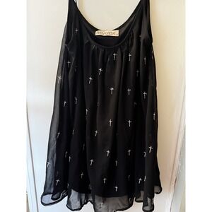 Nastygal Reverse Women's Slip Dress Size Small Black/ White